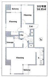 南青山セピアコートの間取図画像