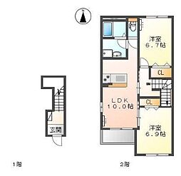 Vivace 2LDKの間取図画像