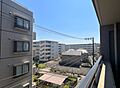 バルコニーから...