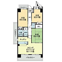 スカール伊藤 3LDKの間取図画像