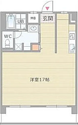 おおきに長堀橋鰻谷北サニーアパートメントの間取図画像