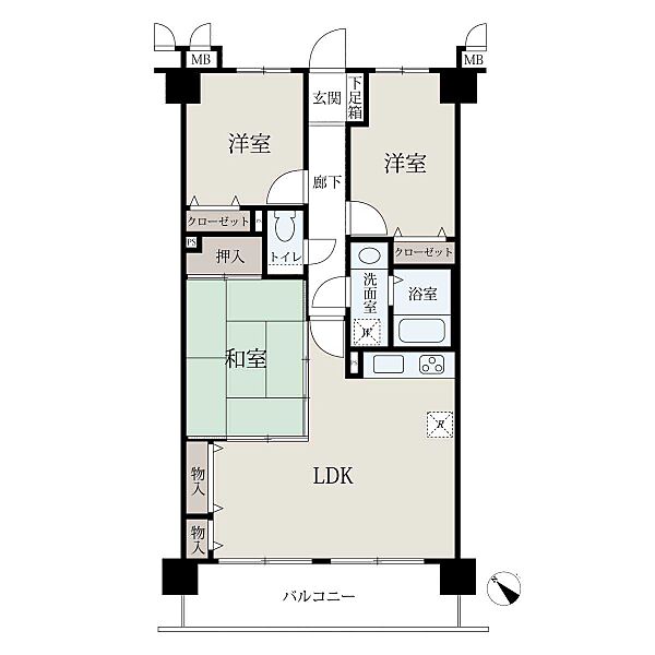 間取りを拡大表示