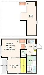 パークアベニュー 2Kの間取図画像