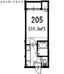 Loft3千種 1Kの間取図画像