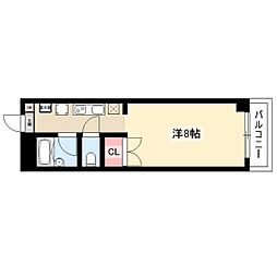 ヴァンヴェール名古屋 ワンルームの間取図画像