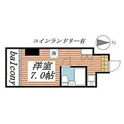 ラ・レジダンス・ド・シャトレーヌ ワンルームの間取図画像