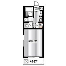 グランドシャトーK1 1Kの間取図画像