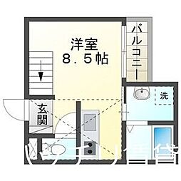 ラルク高畑 ワンルームの間取図画像