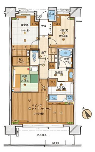 間取りを拡大表示