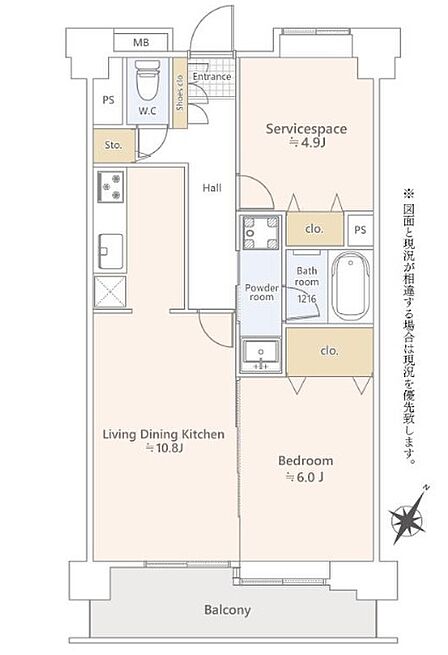 1SLDK 間取り