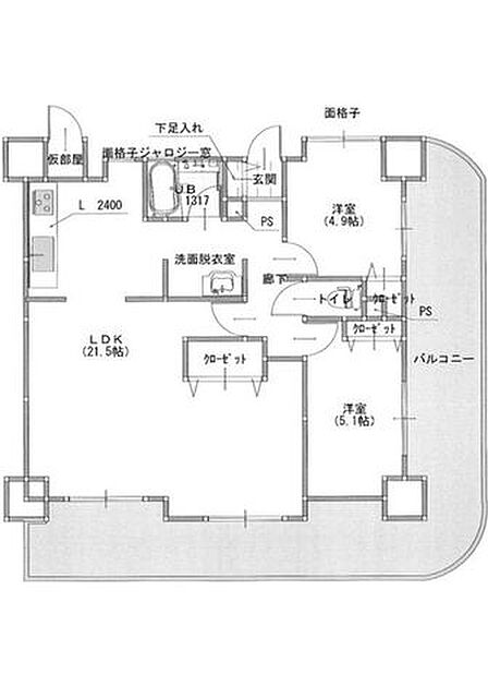 3LDK 間取り