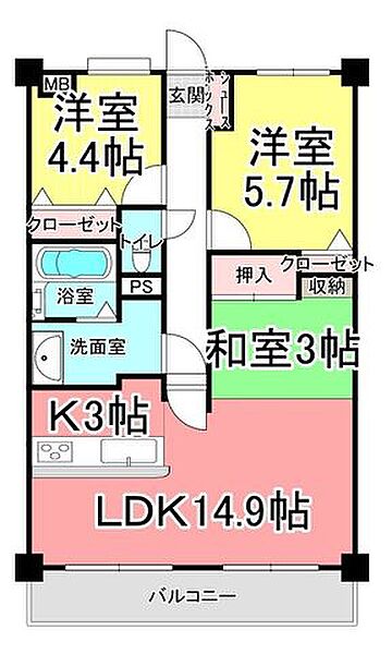 間取りを拡大表示