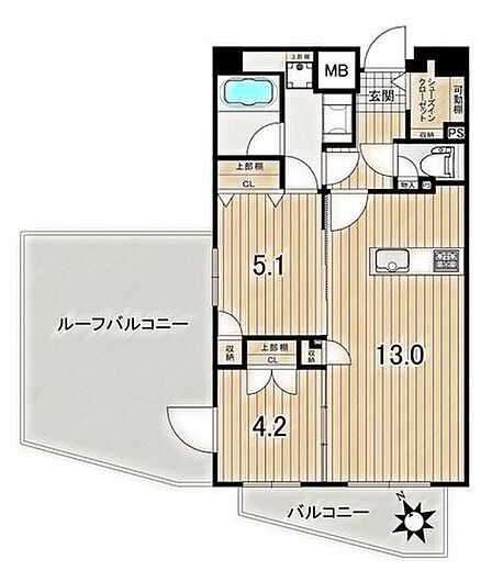 ◆全居室収納有◆広々ルーフバルコニー♪◆ペット可◆最上階角住戸で快適に暮らせます♪