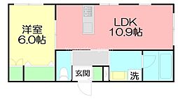 仮)国分南3丁目メゾン 1LDKの間取図画像