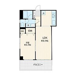 坂本ビル 1LDKの間取図画像