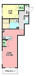 グランヴィラ 1LDKの間取図画像