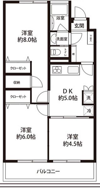 間取りを拡大表示