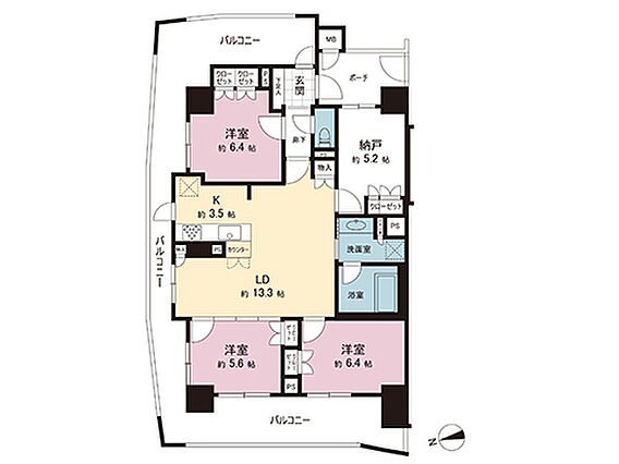 間取図です。図...