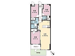 シティパル柿生 3LDKの間取図画像