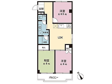 3LDK 間取り