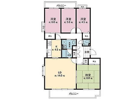 間取図です。図面と異なる場合は現況を優先させていただきます。