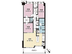 アーバンフォレスト柿生 3LDKの間取図画像