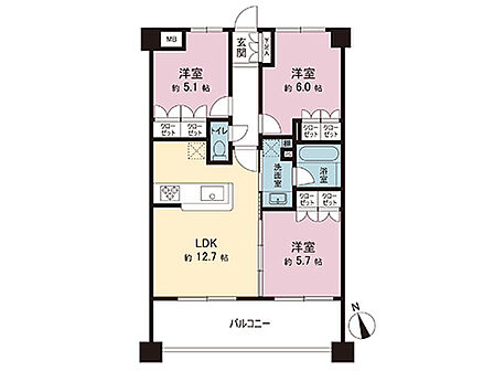 間取図です。図面と異なる場合は現況を優先させていただきます。
