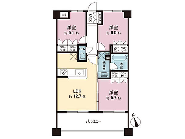 間取りを拡大表示