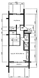 軽井沢グリーンプラザ 2LDKの間取図画像
