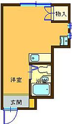 アプリコットハウス ワンルームの間取図画像