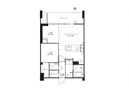 プレミスト代々木大山 2LDKの間取図画像