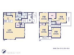 越谷市大里8期　新築戸建て　全1棟