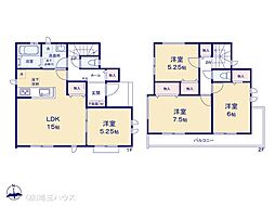 草加市苗塚町97番12 新築戸建て 全2棟