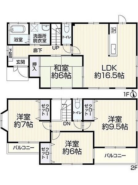 間取りを拡大表示