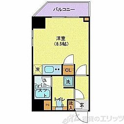 クレイシア錦糸町 ワンルームの間取図画像