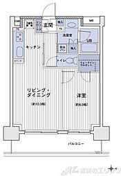 エスティメゾン大島 1LDKの間取図画像