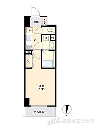 リテラス森下 1Kの間取図画像