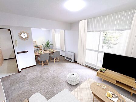 【イメージパース】実際の写真にCGで家具家電を合成したイメージ図です。（家具家電はつきません）