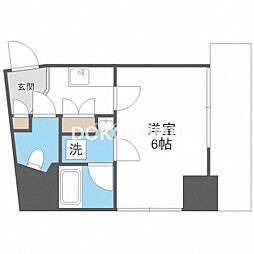 Luce新福島 1Kの間取図画像