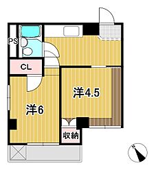 アクティヒタチ 2Kの間取図画像