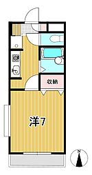 タイクーンズパレス 1Kの間取図画像