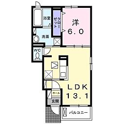 アーバンエレガンス3 1LDKの間取図画像