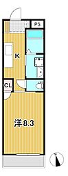 Ejiri RAN 1Kの間取図画像