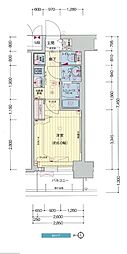 プレサンス梅田東グラッド 1Kの間取図画像