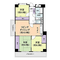 RESIDENCEGOKISOSQUARE 3LDKの間取図画像
