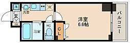 プレサンス中之島公園グラシア 1Kの間取図画像