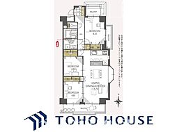 杁中スカイタウンB棟 3LDKの間取図画像