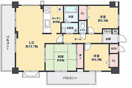 ■□専有面積68.33m2の3LDKです□■