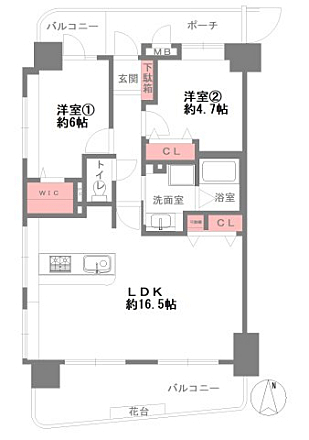 間取りを拡大表示