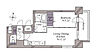 間取り：1LDK、価格4800万円、専有面積44.21m2、バルコニー面積6.84m2 LDKは約12.２帖あり、リビング隣の洋室約5.2帖にはリビングと同じ東向きに彩光があり、日当たり良好です。